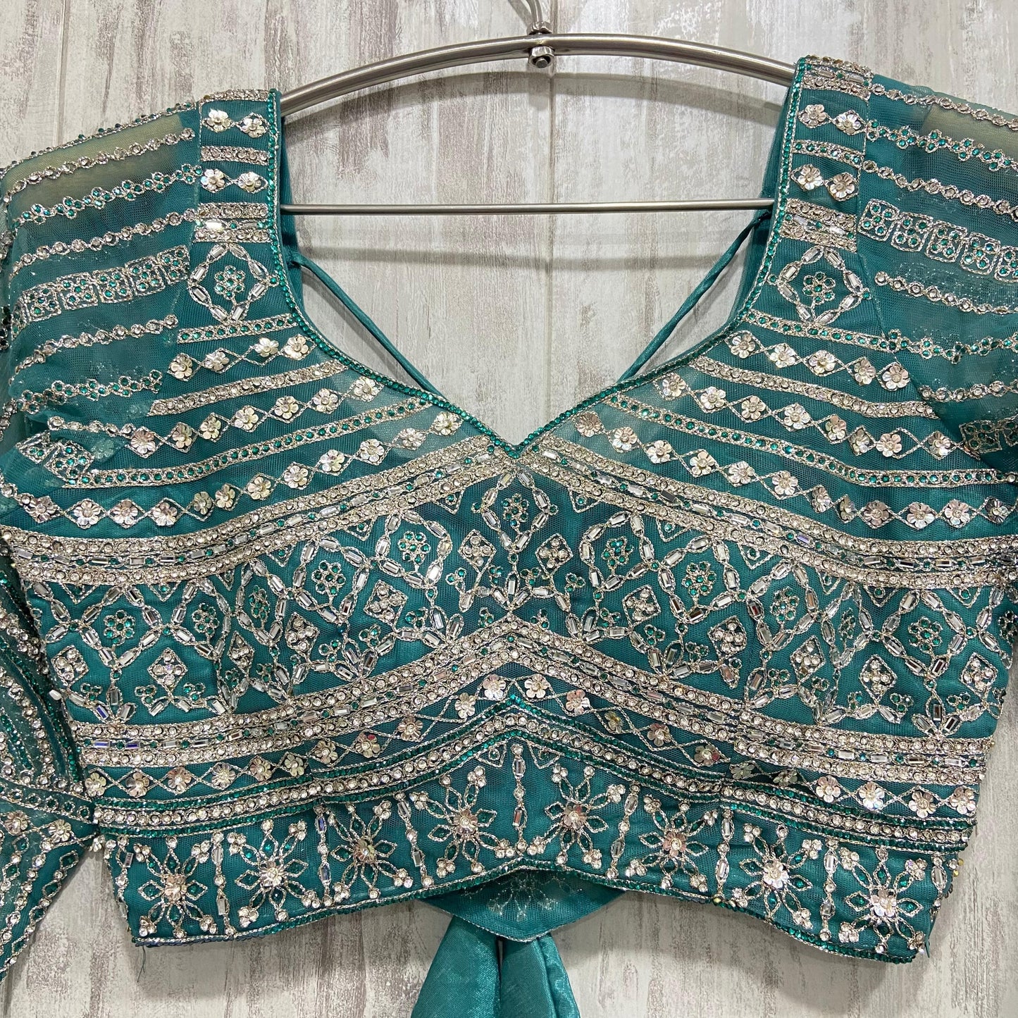 Amazing Orange crop top Lehenga