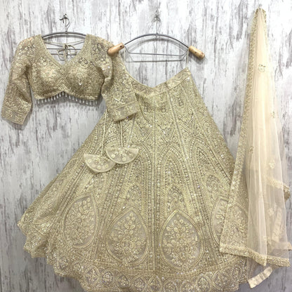 Astonishing viral green crop top Lehenga