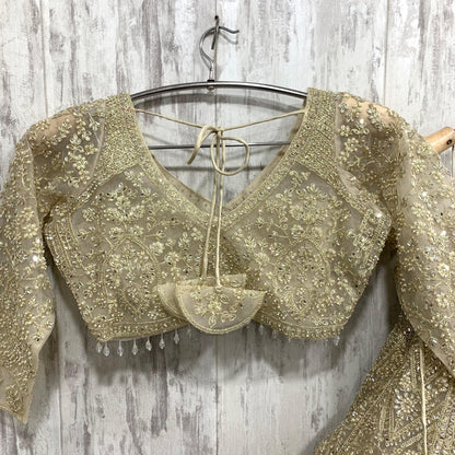 Astonishing viral green crop top Lehenga