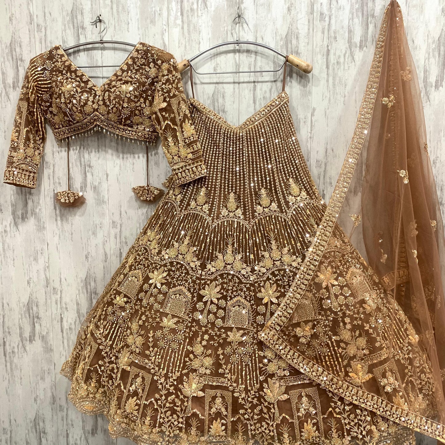 Designer Red crop top Lehenga Happy Customer