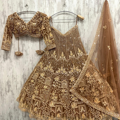 Designer Red crop top Lehenga Happy Customer