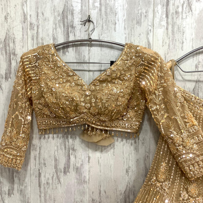 Designer Red crop top Lehenga Happy Customer