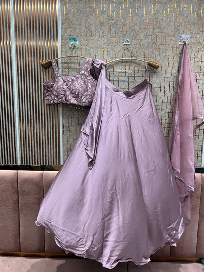 Gorgeous Grey crop top Lehenga