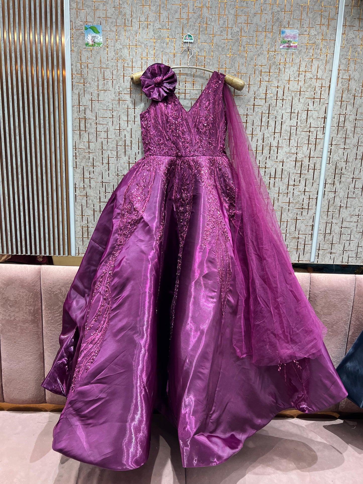 Attractive black gown