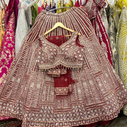 Fantastic golden crop top Lehenga