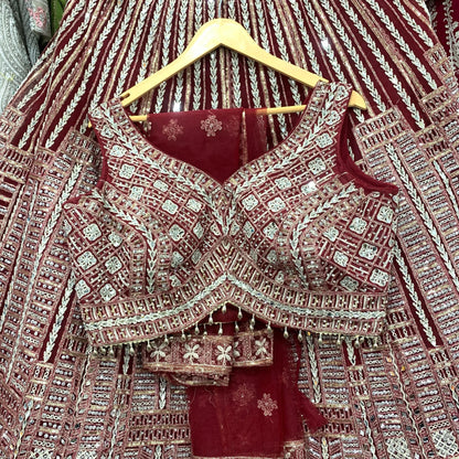 Fantastic golden crop top Lehenga