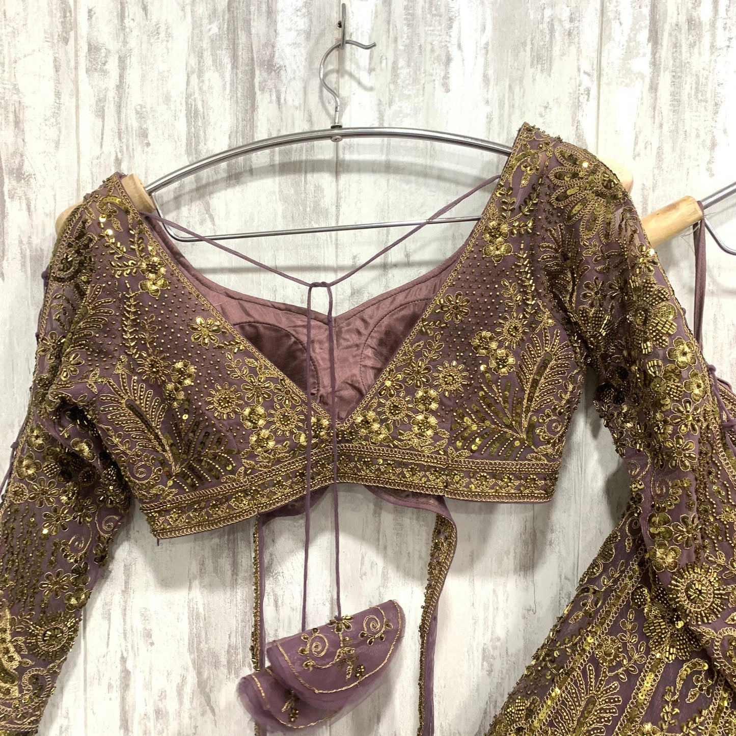 Awesome green crop top Lehenga