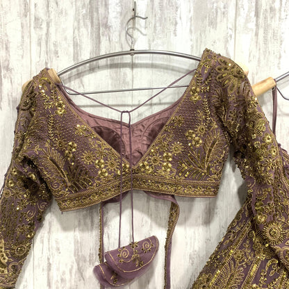 Awesome green crop top Lehenga