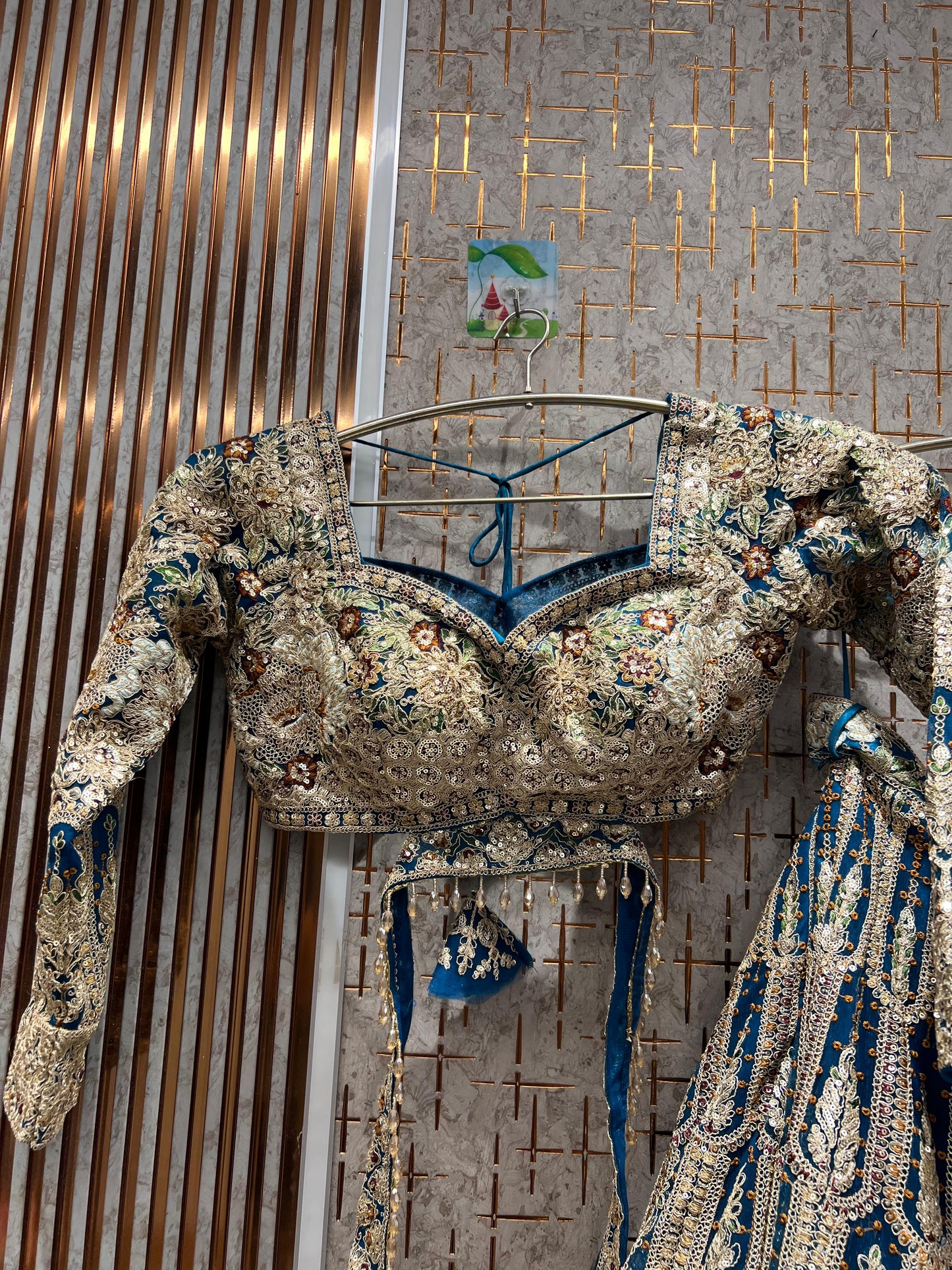 Gorgeous yellow haldi mehendi crop top Lehenga