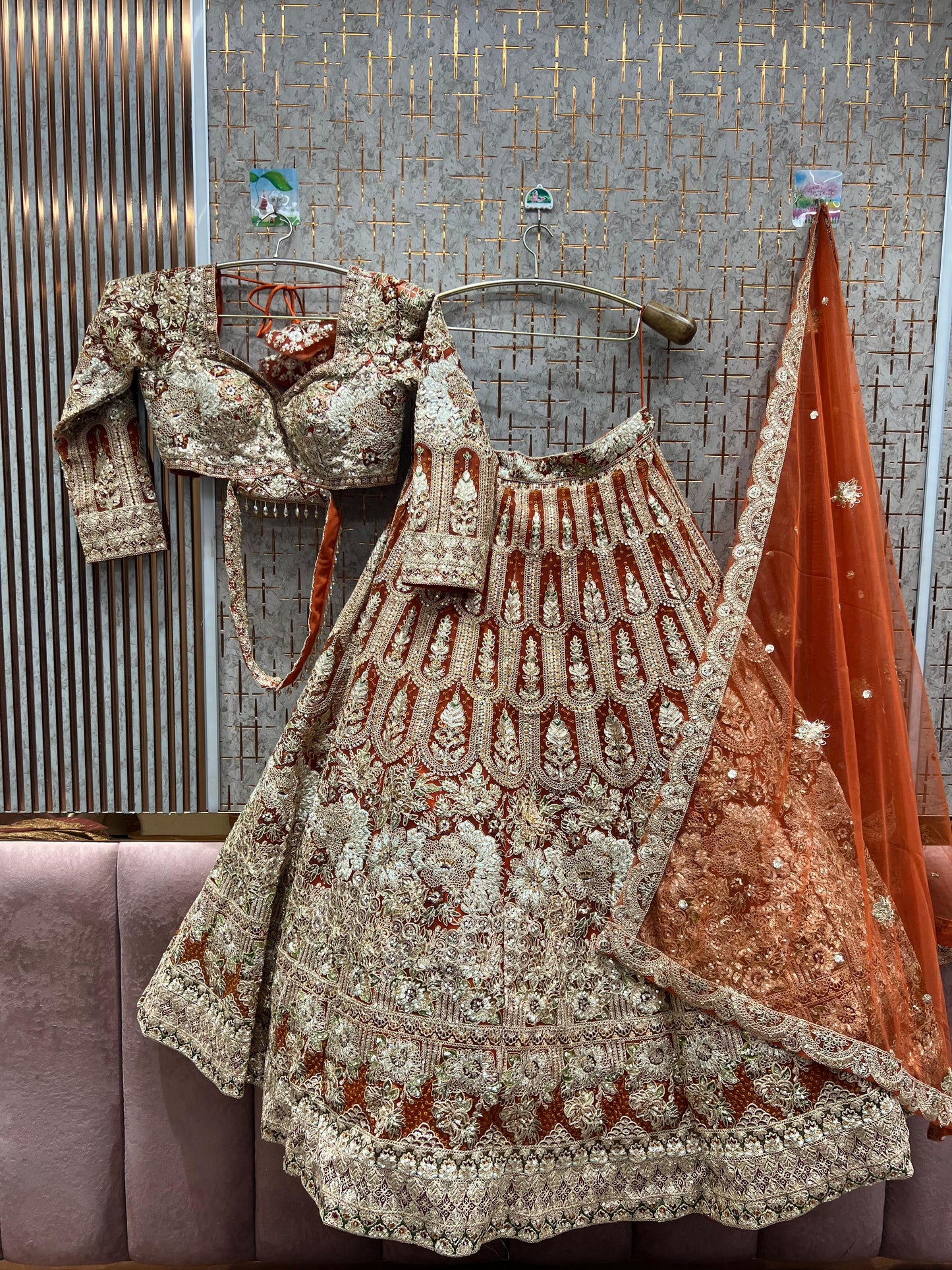 Gorgeous yellow haldi mehendi crop top Lehenga