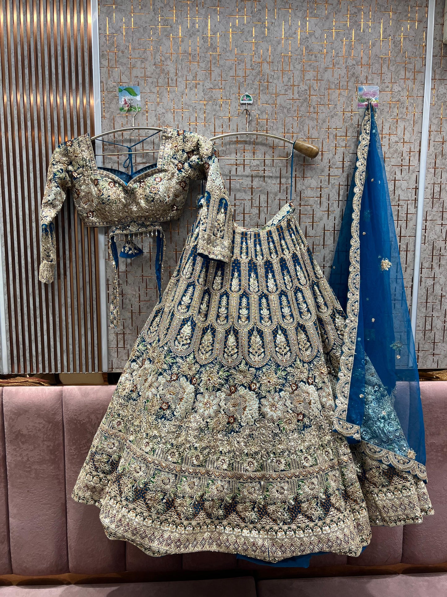 Gorgeous yellow haldi mehendi crop top Lehenga