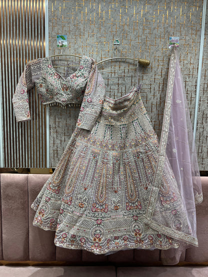 Good looking Rust brown crop top Lehenga