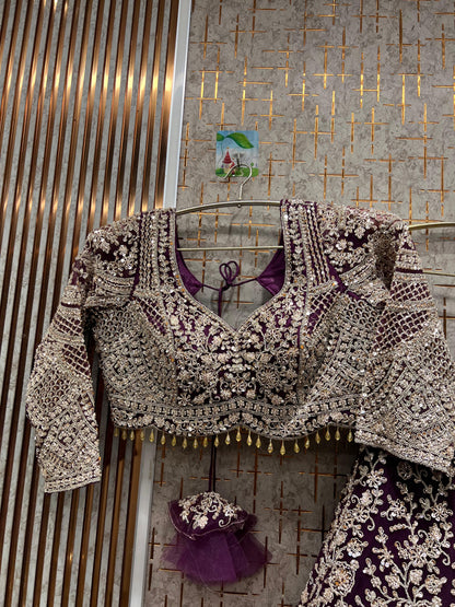 Eye catching yellow haldi mehendi crop top Lehenga