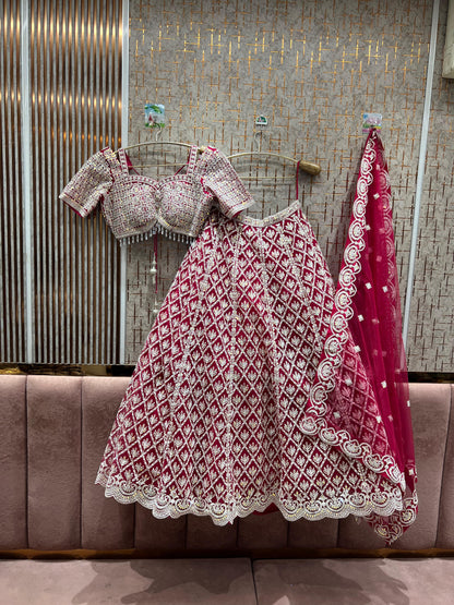 Haldi Yellow crop top Lehenga