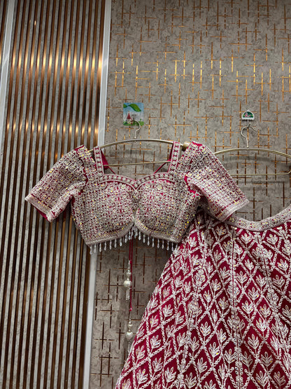 Haldi Yellow crop top Lehenga