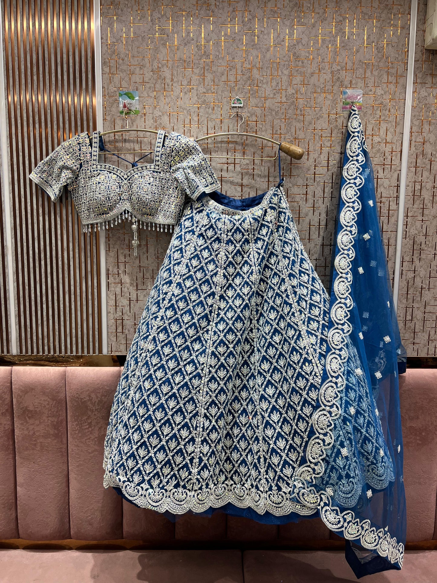 Haldi Yellow crop top Lehenga