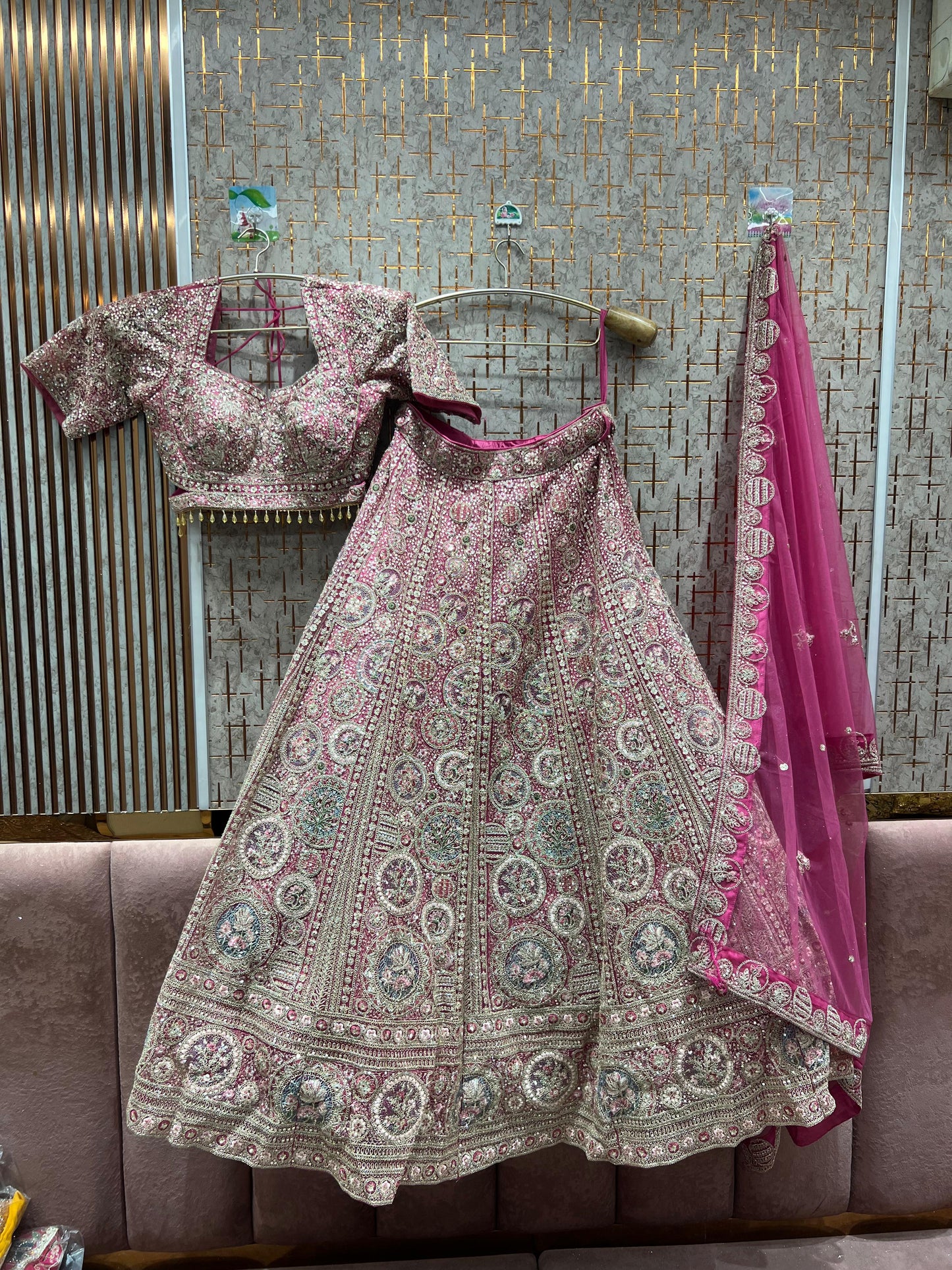 Circle mustard yellow haldi mehendi crop top Lehenga