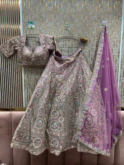 Circle mustard yellow haldi mehendi crop top Lehenga