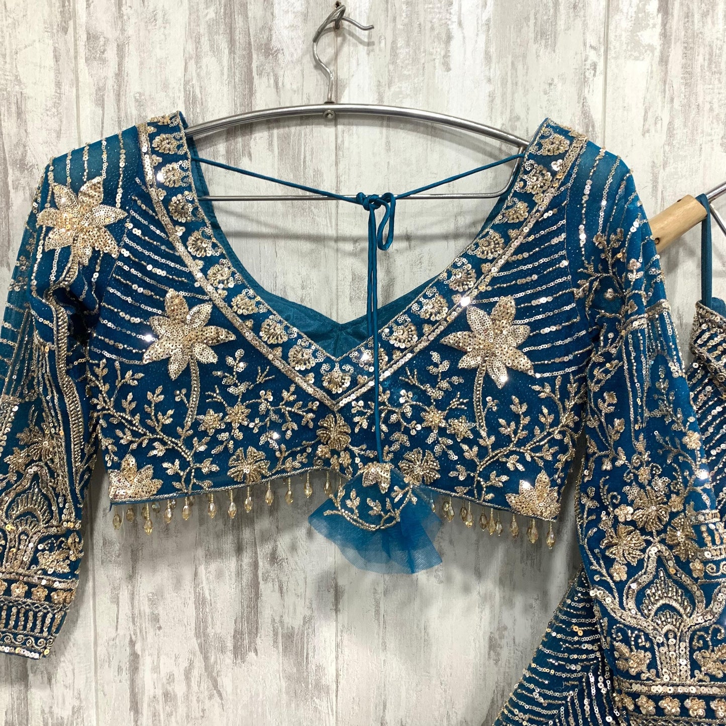 Something different Brown rust crop top Lehenga 16 kali