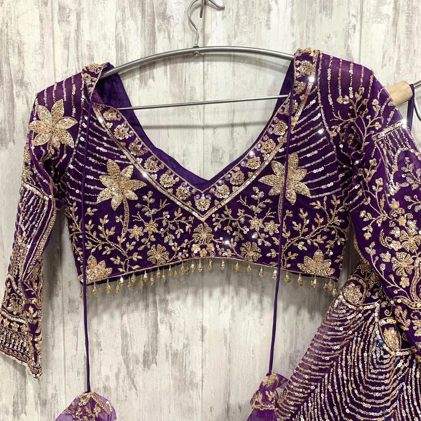 Something different Brown rust crop top Lehenga 16 kali