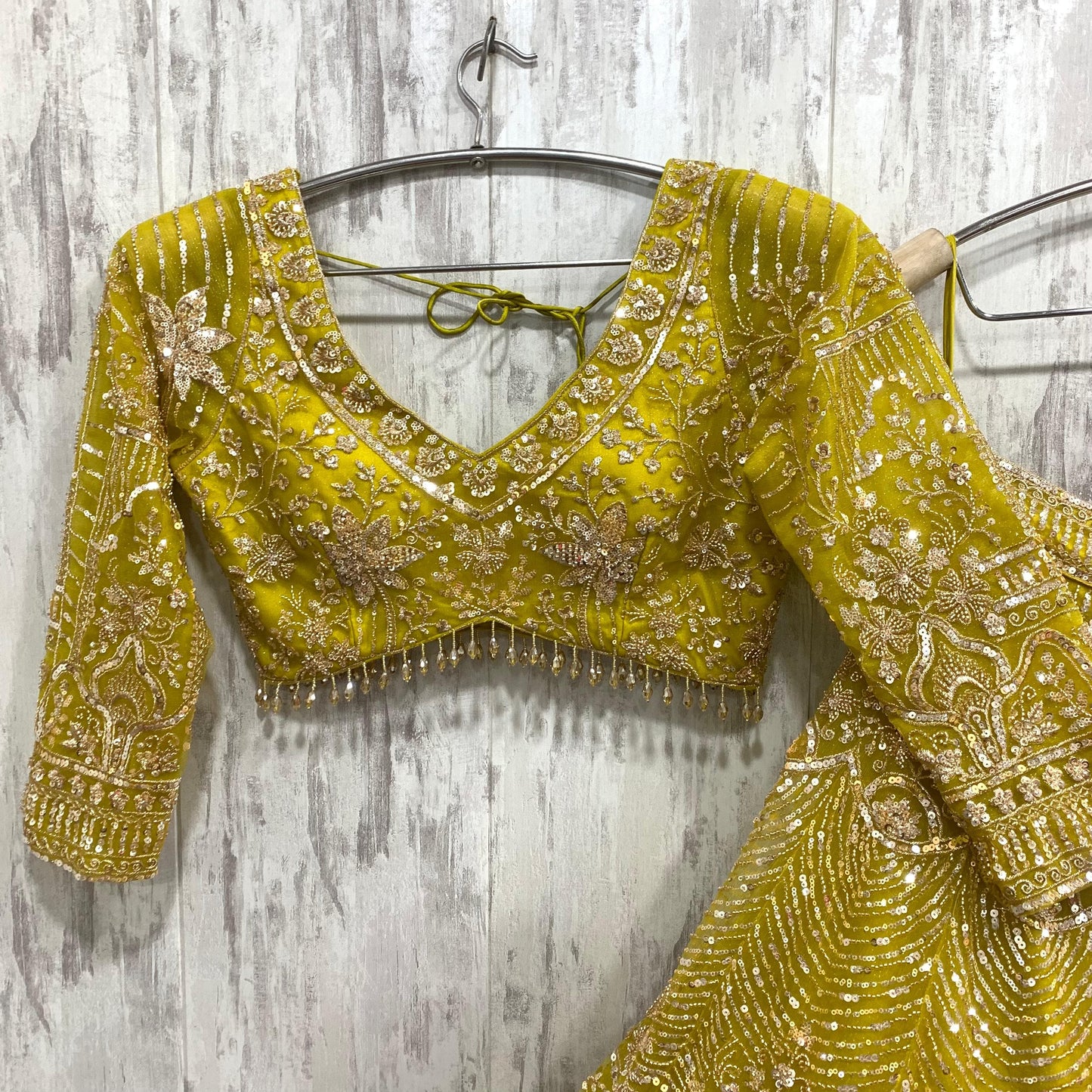 Something different Brown rust crop top Lehenga 16 kali