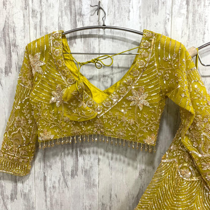 Something different Brown rust crop top Lehenga 16 kali