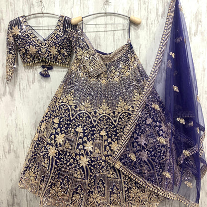 Something different Brown rust crop top Lehenga 16 kali