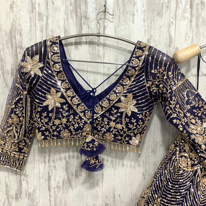 Something different Brown rust crop top Lehenga 16 kali