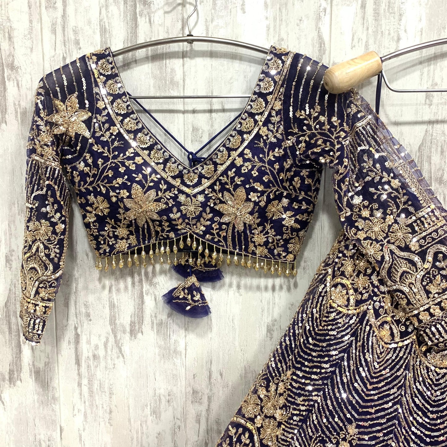 Something different Brown rust crop top Lehenga 16 kali