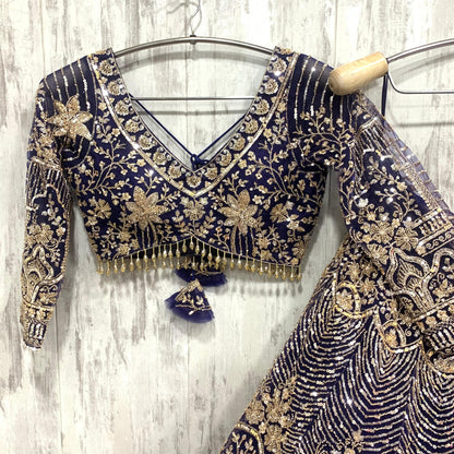 Something different Brown rust crop top Lehenga 16 kali