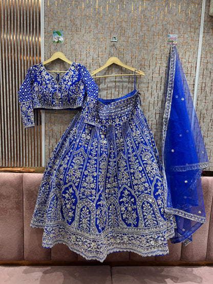 Beautiful yellow crop top Lehenga