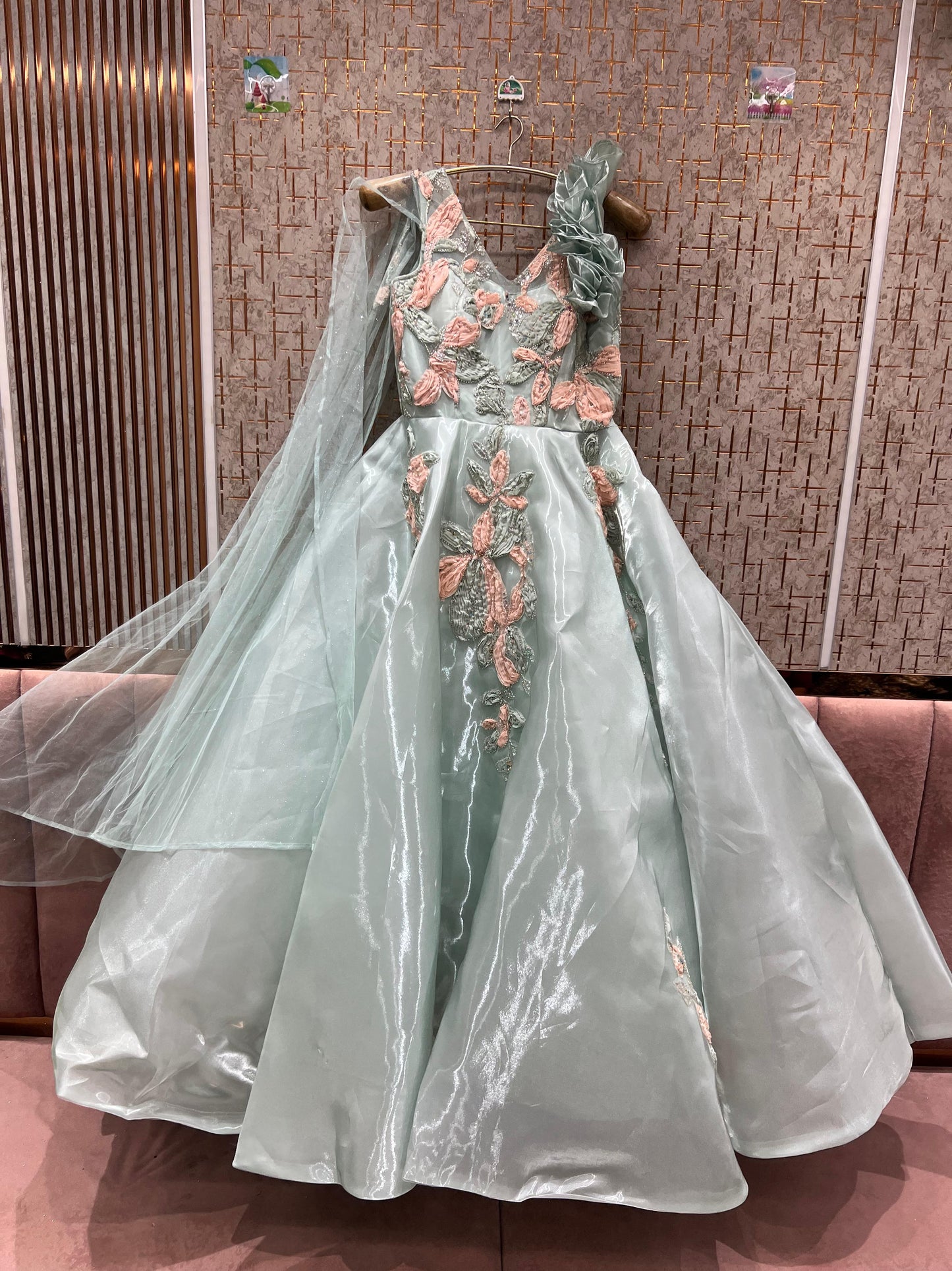 Awesome sky blue gown