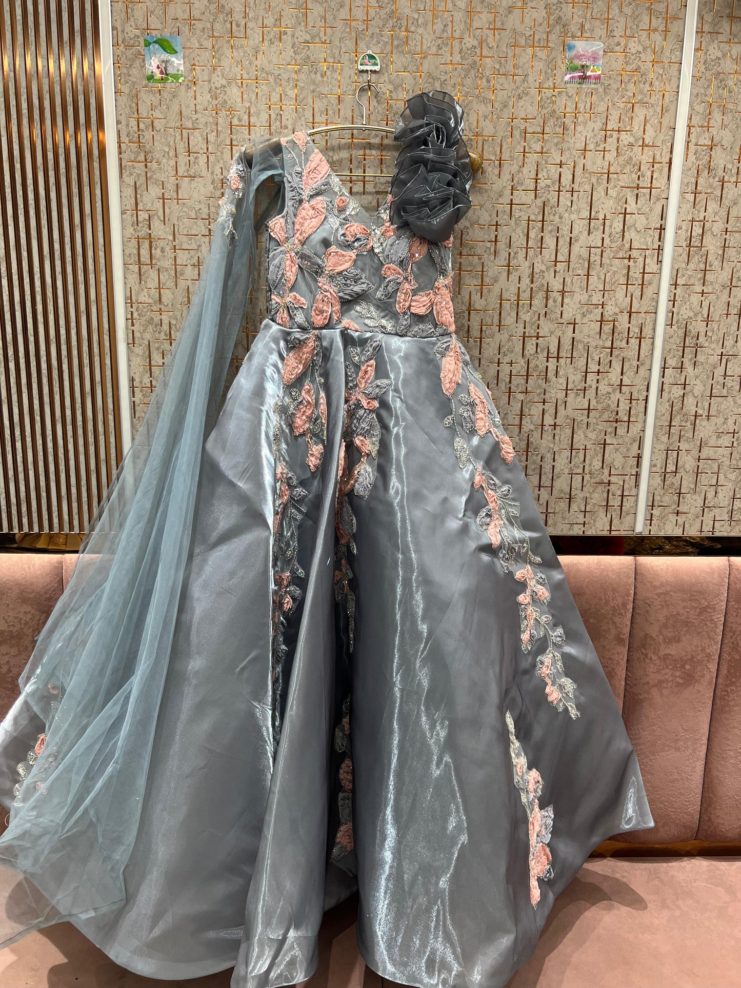 Awesome sky blue gown