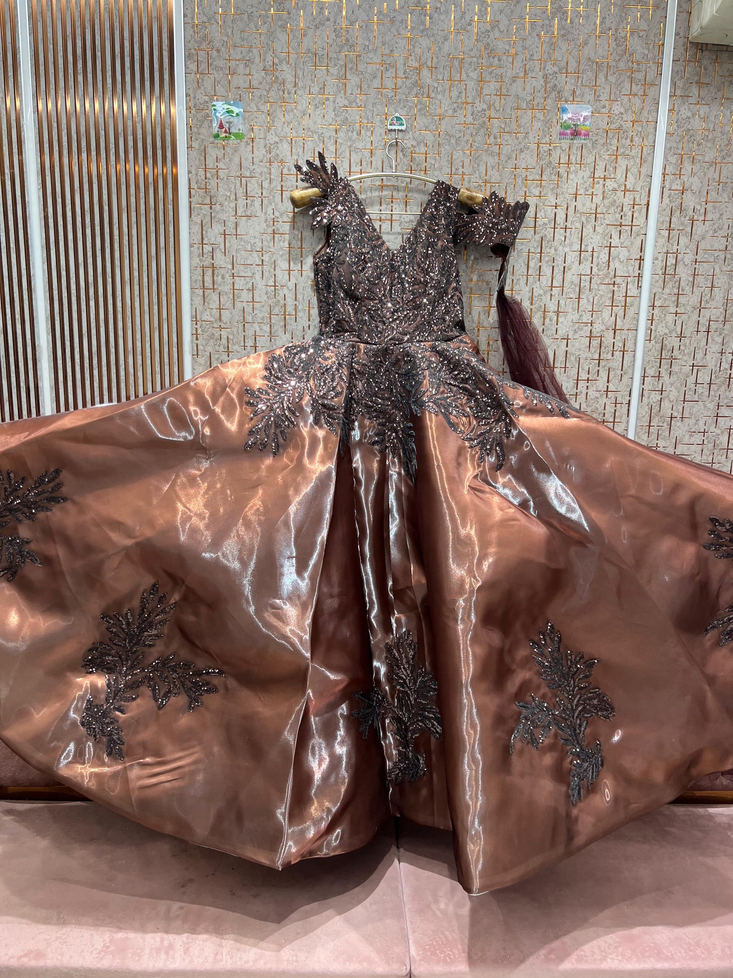 Awesome Brown rust gown