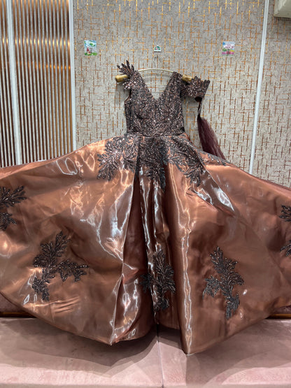 Awesome Brown rust gown