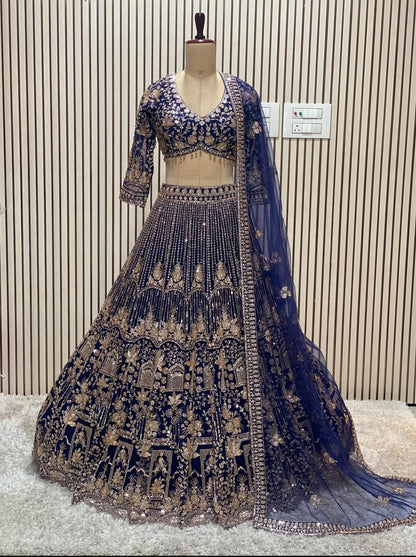 Designer Red crop top Lehenga Happy Customer