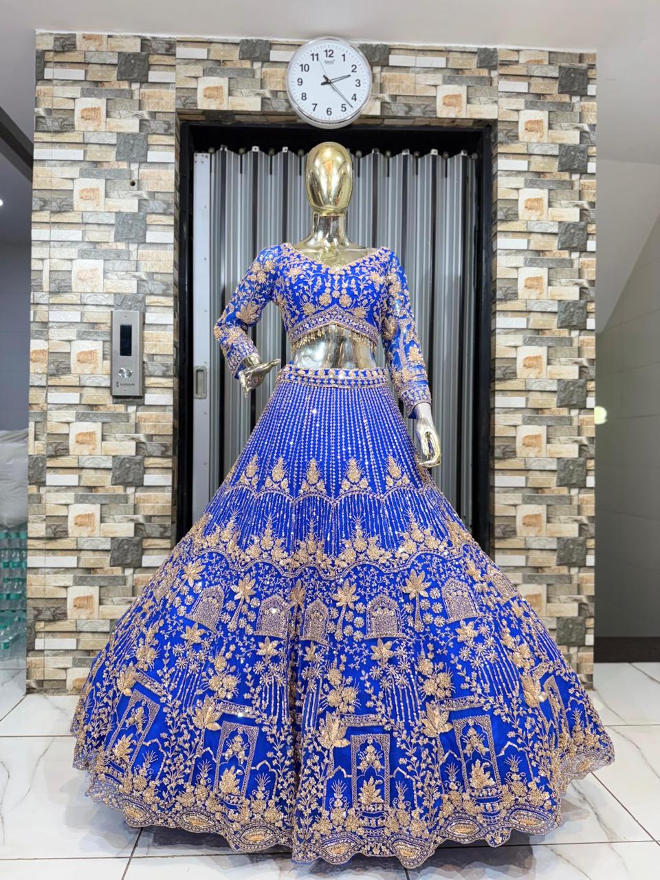 Designer Red crop top Lehenga Happy Customer