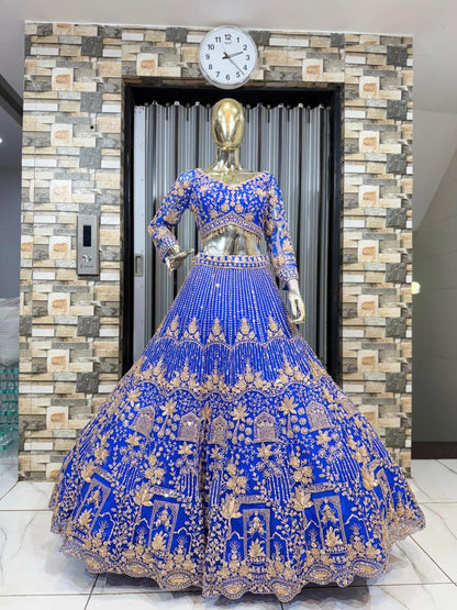 Designer Red crop top Lehenga Happy Customer