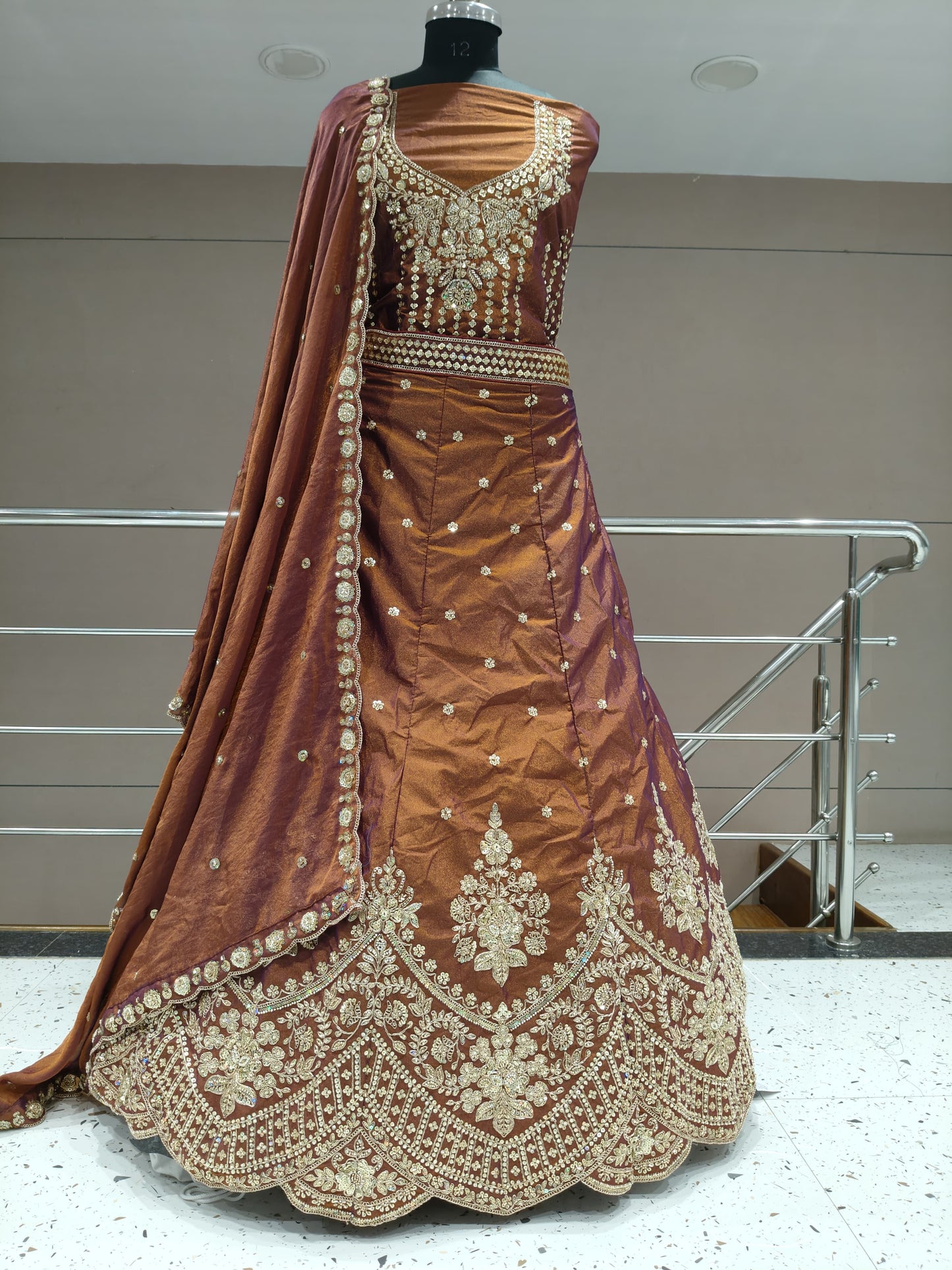 Lovely rust brown Lehenga