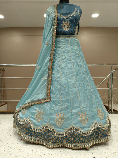 Delightful peach Lehenga