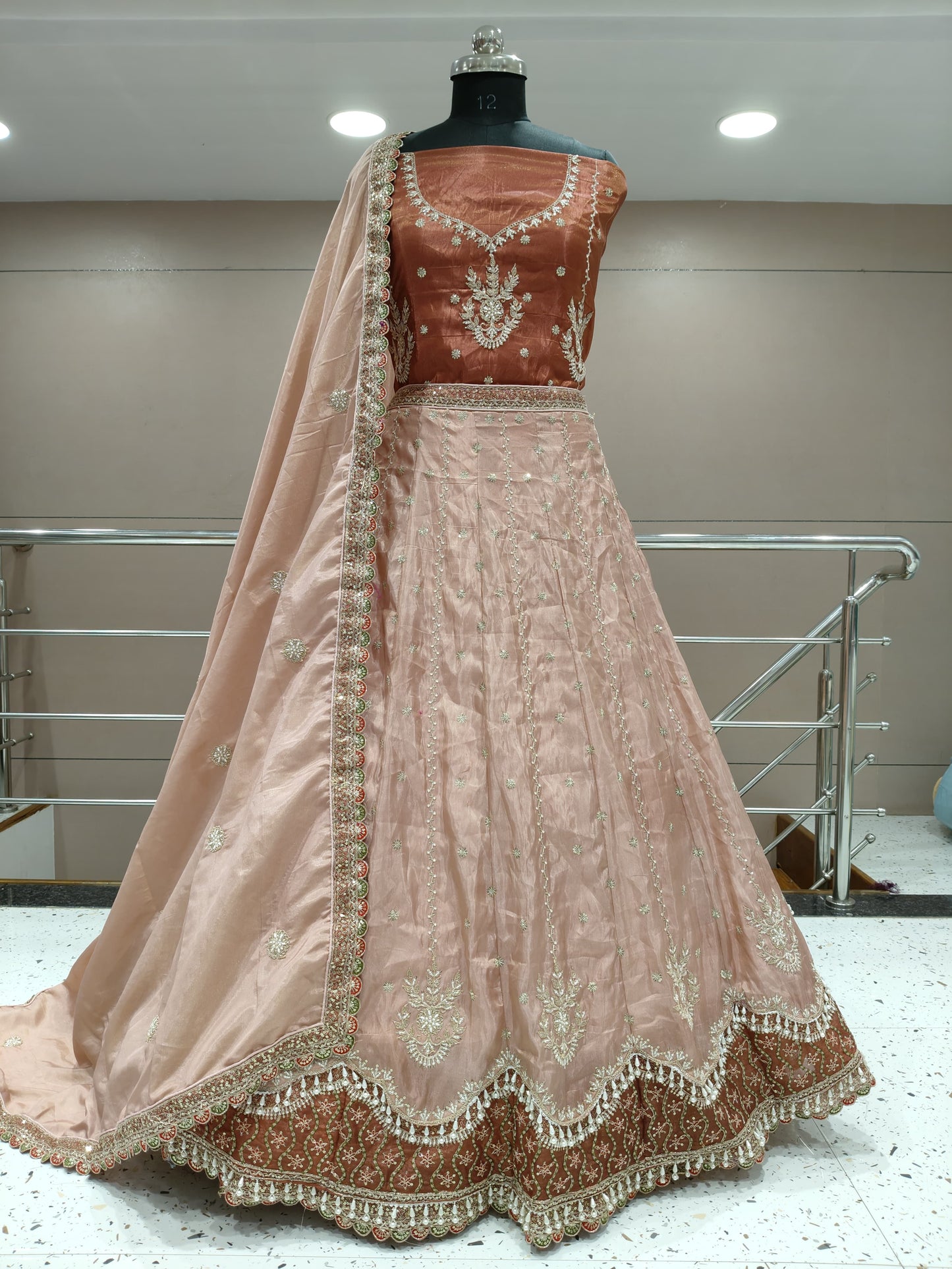 Delightful peach Lehenga