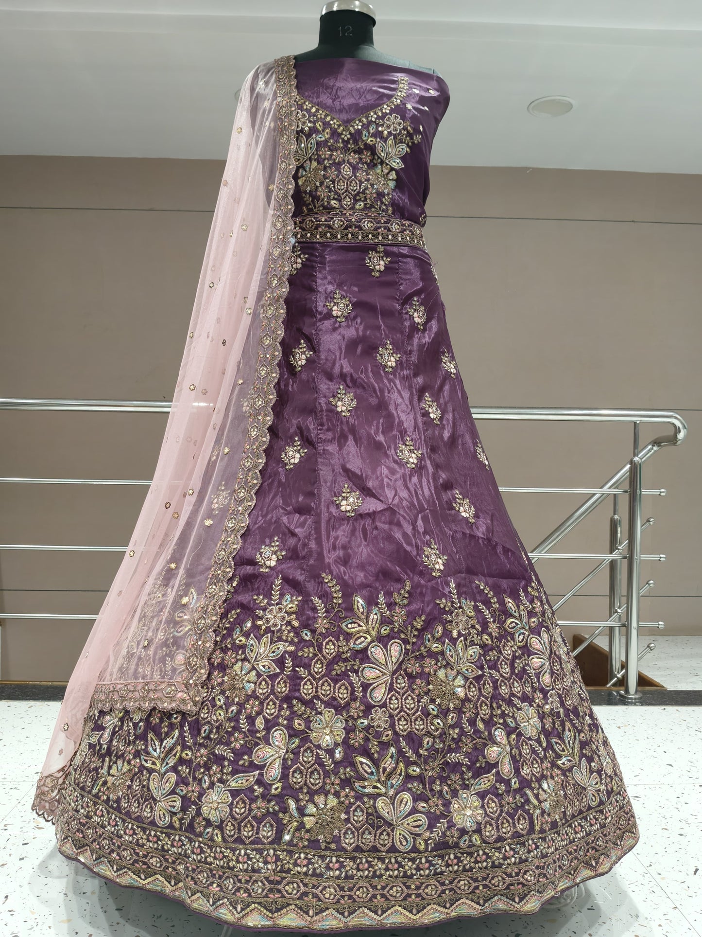 Beautiful light sky blue Lehenga