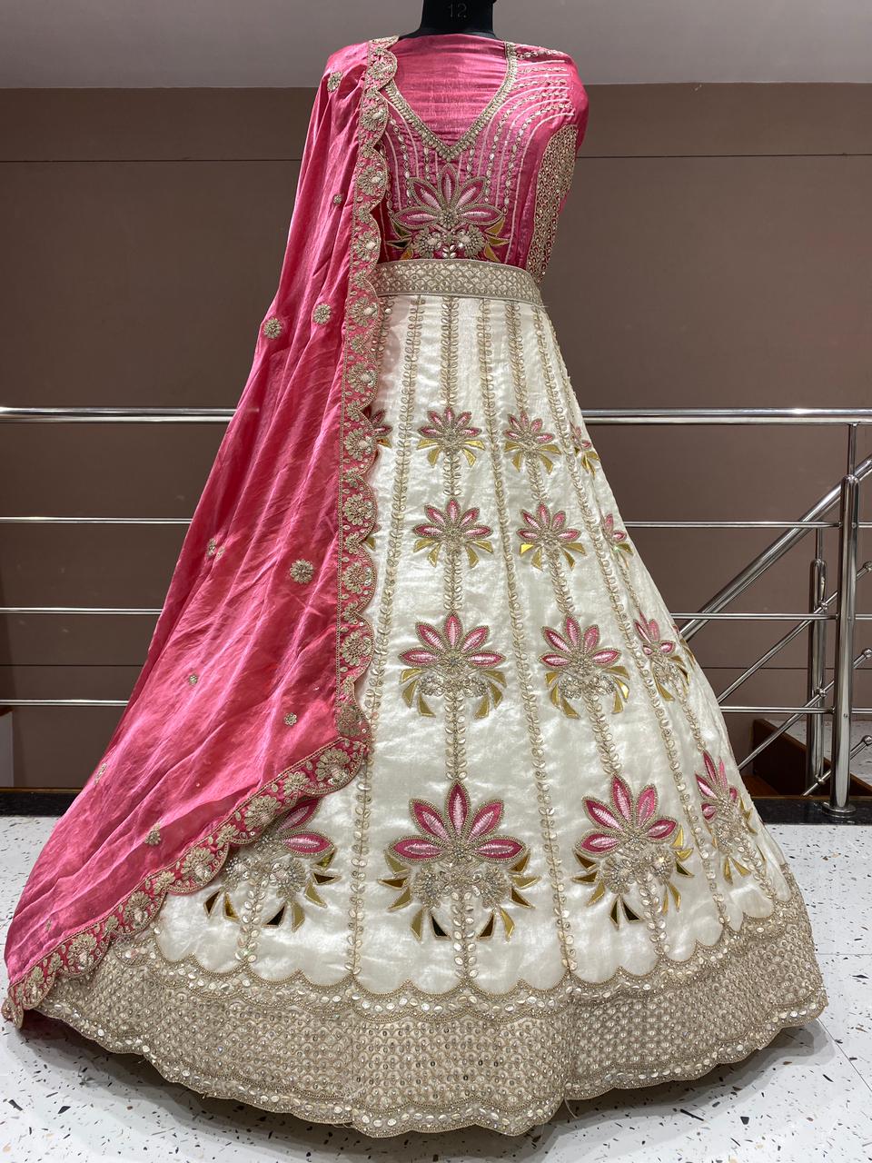 Delightful Sky blue PDP Lehenga