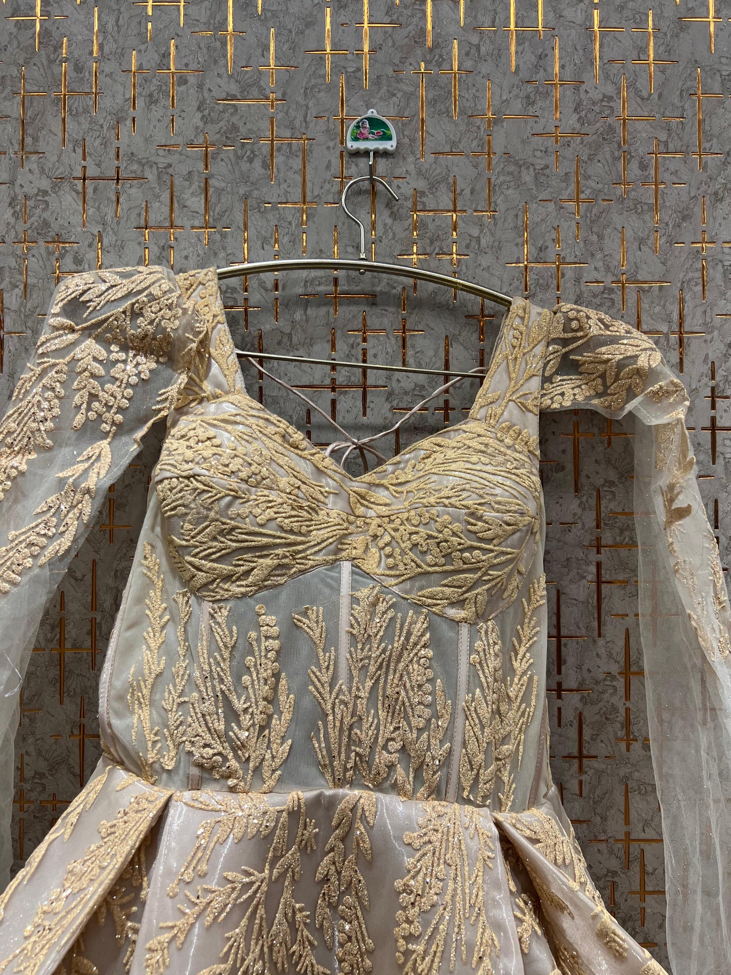 Fabulous golden beige gown