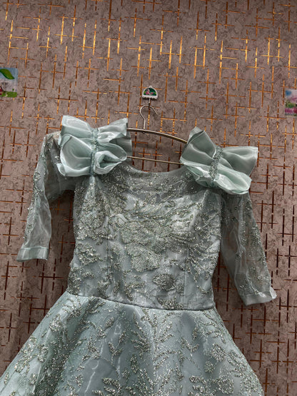 Engaging purple gown