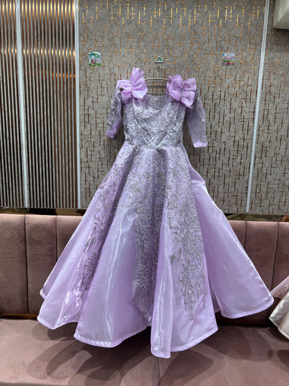 Engaging purple gown