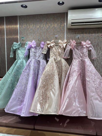 Engaging purple gown