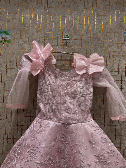 Engaging purple gown