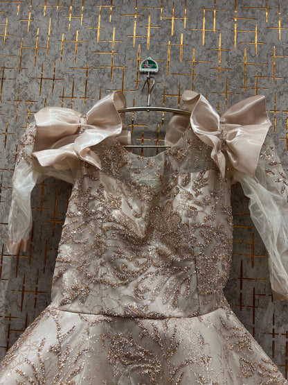 Engaging purple gown