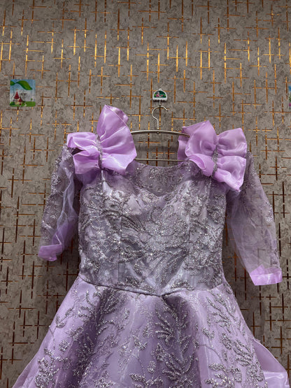 Engaging purple gown